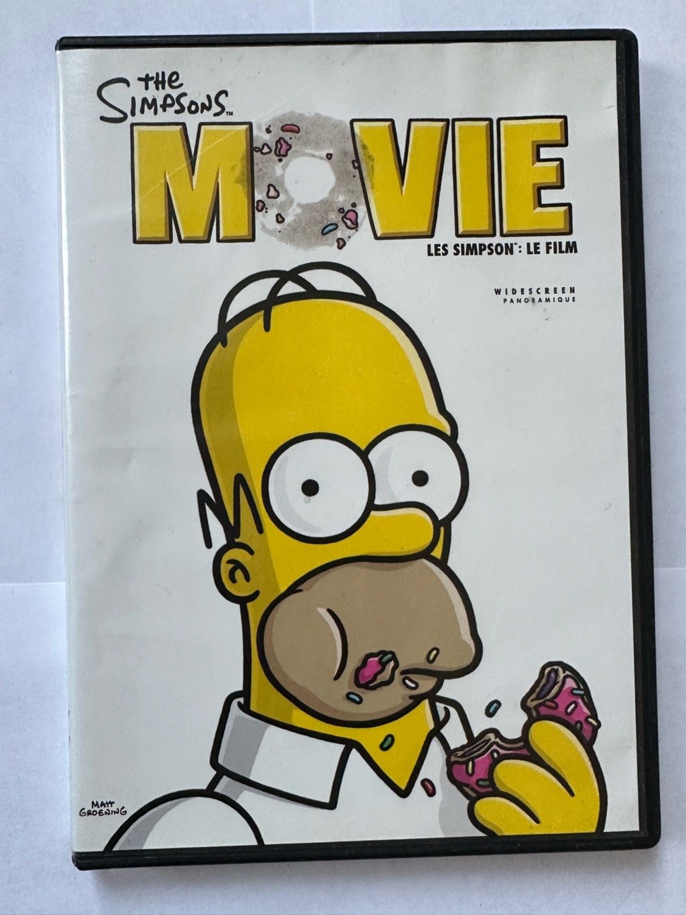 The Simpsons movie DVD